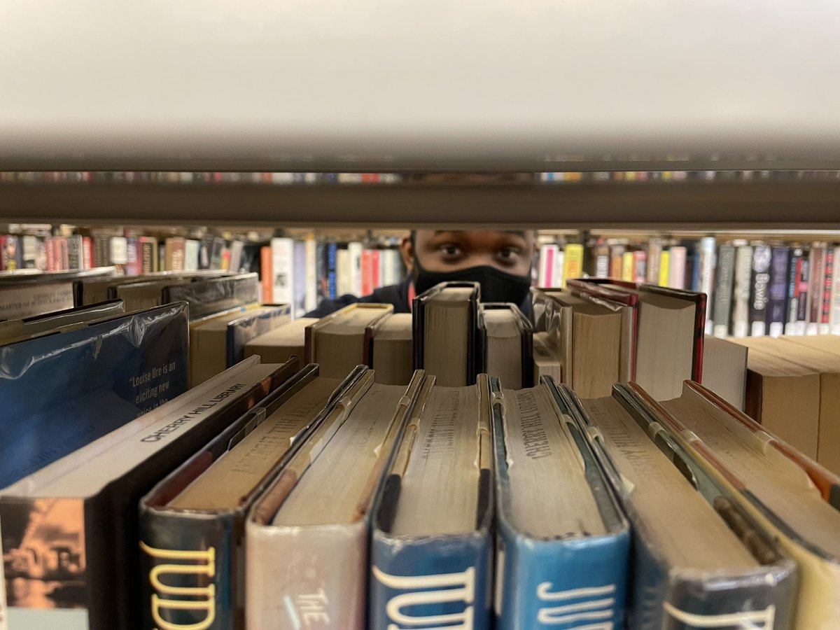 chplnj's tweet photo. It’s #libraryshelfieday at CHPL! We found these staffers lurking in their favorite sections. February is around the corner - don’t forget to get registered for upcoming programs! Check our website for lots of fun programs! 
@nypl 
#libraryshelfie #libraryshelf @CherryHillSun https://t.co/H3E5JAHYqy