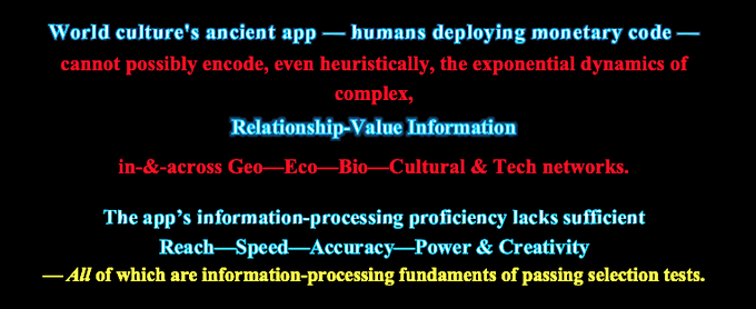 Postgenetic's tweet photo. @SamoBurja The table can't hold exponentially accelerating complexity.

"The most fundamental phenomenon of the universe is relationship."   Jonas Salk — Anatomy of Reality

2 Relationship Interface Fundaments: Complexity &amp; Code ↓ https://t.co/5rMsq4TIIz
