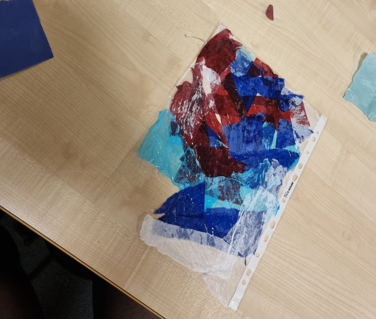 S2 had so much fun today creating the background for their lampshades! Can't wait to see these finished 🤩👏 <a href="/stbenedictsren/">St Benedict's High School</a> #art