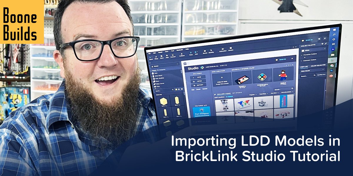 BrickLink's tweet photo. Are you coming to BrickLink Studio from LEGO Digital Designer? Learn how to import your LDD models into Studio with this video tutorial from Boone Builds:
https://t.co/LT0EfiVvp5
#BrickLink #BrickLinkStudio #LEGODigitalDesigner https://t.co/AcV4eJERAb