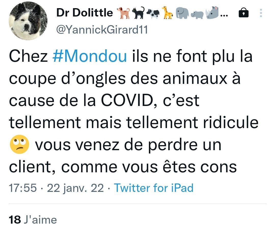 Si quelqu’un connaît cette personne, vous pouvez lui dire qu’on reprend le service bientôt! 😉 Et en temps de Covid, on fait notre possible mais on est affectés nous aussi par des ptites embûches comme plusieurs autres entreprises. Bienveillance et douceur gang ❤️💙✌🏼.