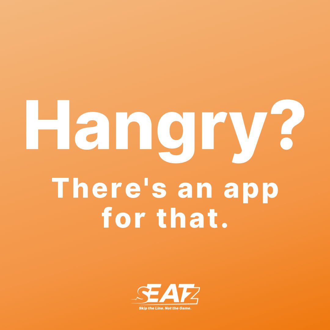 You’re hangry sitting at your seat but don’t want to get up and wait in line? We get it.

Download our app today to 𝗦𝗸𝗶𝗽 𝘁𝗵𝗲 𝗹𝗶𝗻𝗲. 𝗡𝗼𝘁 𝘁𝗵𝗲 𝗴𝗮𝗺𝗲.

#hangryfans #skiptheline #skipthelinenotthegame #fanexperiencematters #gamedayexperience #inseatdelivery