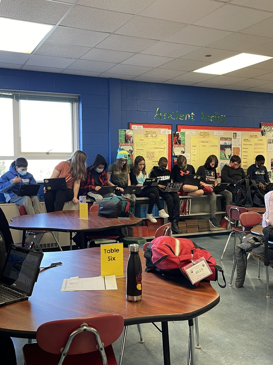 MonicaLidman's tweet photo. Homeroom bonding at the end of a cold day.  Love to listen in. ❤️ #cheetahstweet #WEarelakota https://t.co/qlzIBWA2Cm
