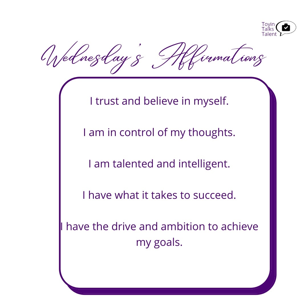 toyintalktalent's tweet photo. Day 3 of 30
You are capable of more than you think!
#toyintalkstalent #t3network #t3nextchapter #talent #career #skills #30daysofaffirmation #workingthetalk https://t.co/oU3QkExf2b