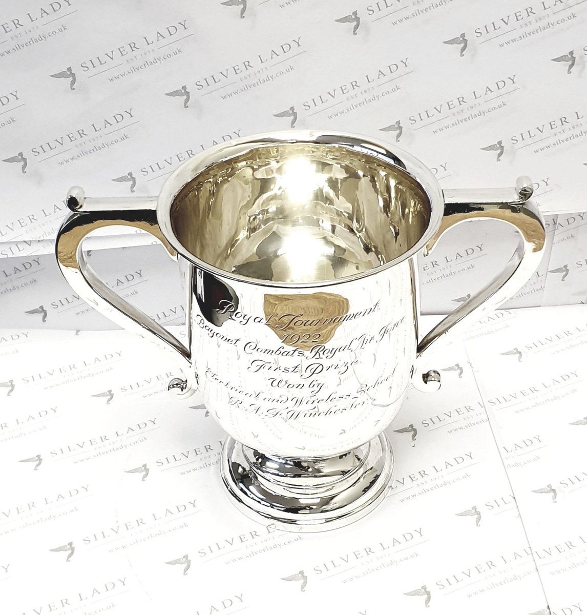 silverladyltd's tweet photo. Some of the silver repairs we have completed this week for the @AdjutantGeneralsCorp
Nice pieces, all the better for a refurbishment.
@AGCMuseum @AGCSgtMaj @RecruitmentAgc #silversmith #silverrepairs https://t.co/or8cBZR8iG