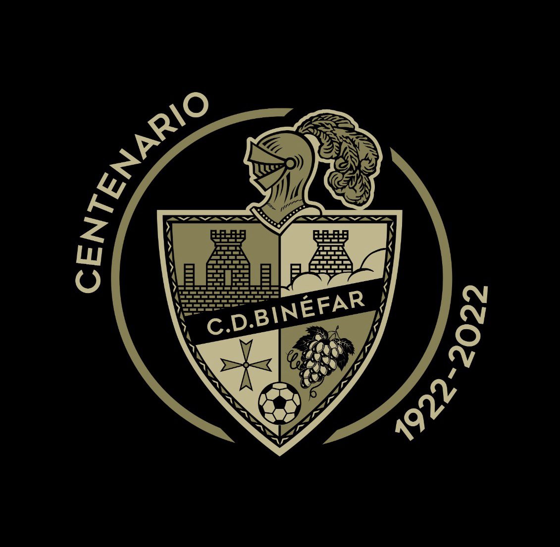 cdbinefar's tweet photo. 💯 Os presentamos el nuevo escudo conmemorativo del Centenario. 

#CentenarioCDB 💯 https://t.co/w3mPX8hQN9