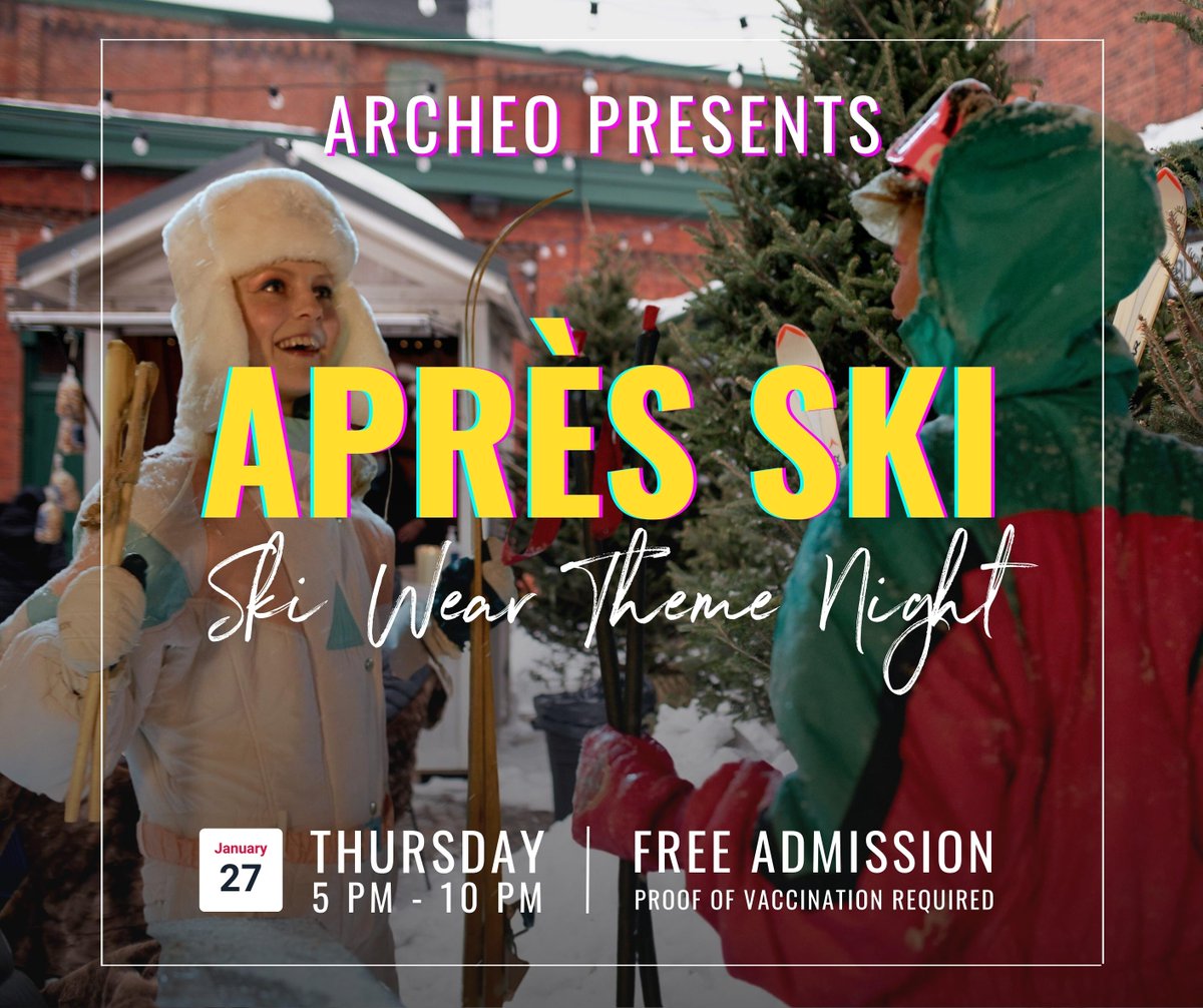 AIN'T NO PARTY LIKE AN APRÈS THEME PARTY! ⛷🍷

JOIN US on Thursday, January 27th for our first THEME NIGHT in the Après Ski Lounge.

And bc we LOVE a theme, anyone dressed for the slopes will receive a FREE marshmallow for roasting! ❤️‍🔥

Learn more @ fb.me/e/2hNVMm4Fo