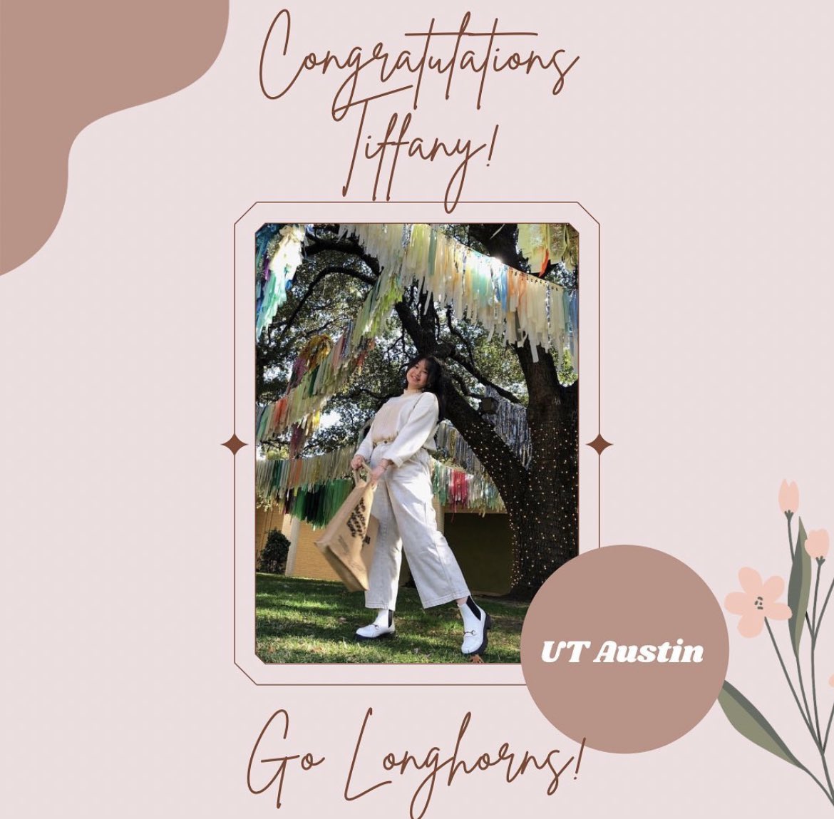 Tiffany has committed to the University of Texas in Austin and will major in Biology! <a href="/UTAustin/">UT Austin</a> 
Go Longhorns!