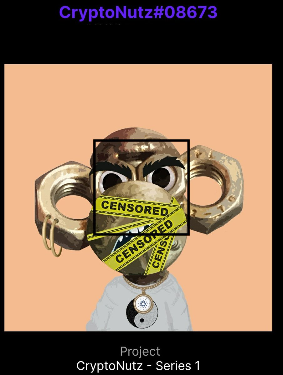 <a href="/nickvaldez/"></a> ADA baby!  Check out deez nutz I picked up <a href="/Cryptonutznft/">CryptoNutzNFT</a>