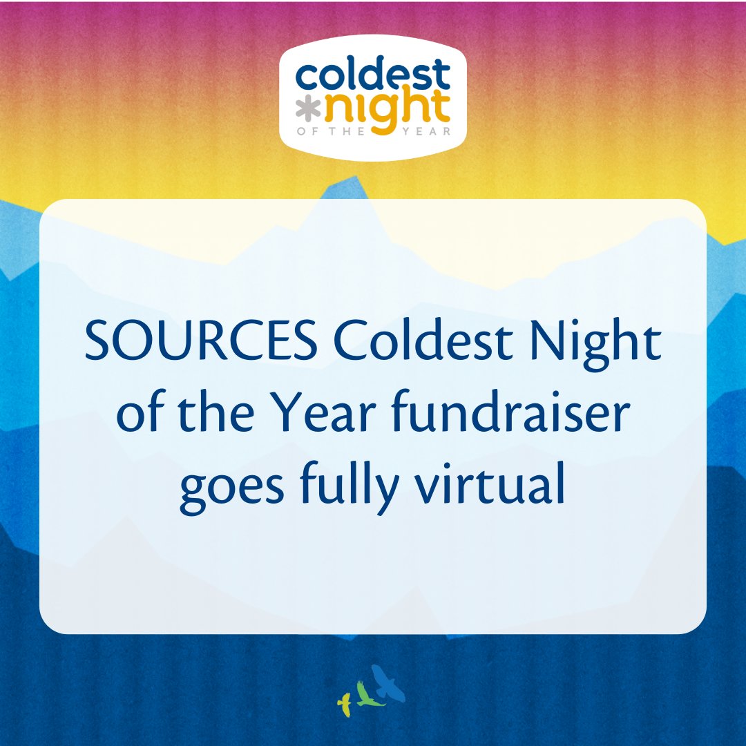 SourcesBC's tweet photo. The White Rock/South Surrey Coldest Night of the Year (@cnoyorg) fundraising walk, organized by SOURCES and set to take place on February 26, is changing from a blended event into a fully virtual one.
 
Read our full post: https://t.co/KrGfoxu4W2 https://t.co/j364LDwcma