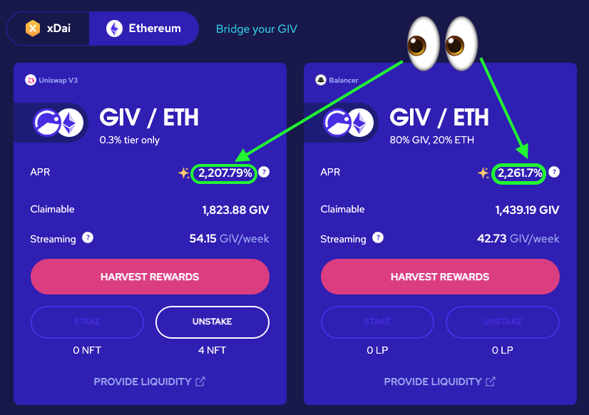 griffgreen's tweet photo. @Yield_Farmer_OG @YessssZG @Raij_NFT You want some solid passive income?
Not only does the #GIVfarm have >2000% yields, you earn a #GIVstream that becomes like a UBI for nearly 5 years!
https://t.co/32HRXn2UhN https://t.co/f11R4qWHOJ