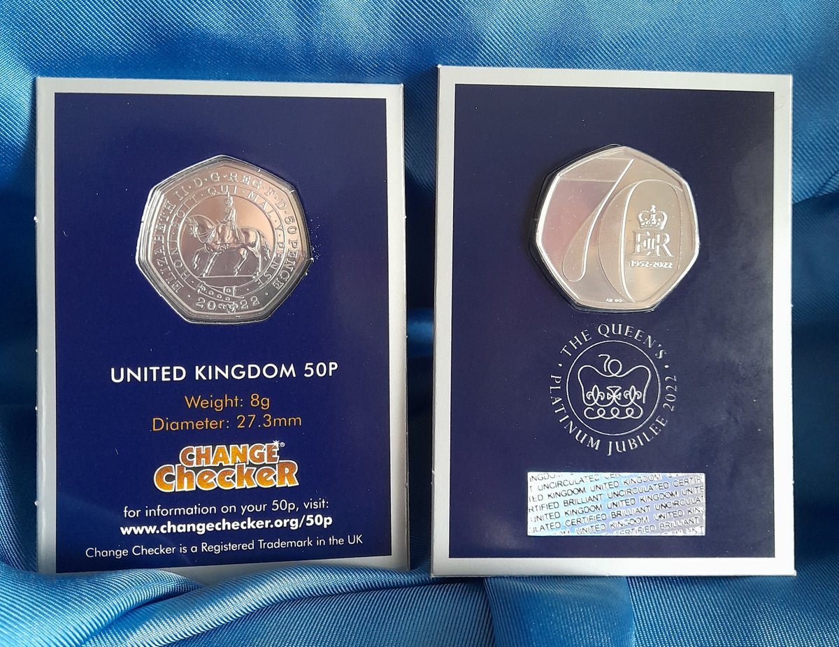 WCollectables's tweet image. Arriving at Welling Collectables tomorrow (Thursday 27.01.22) .... The new 50p The Queen's Platinum Jubilee 2022.  Already in stock are the latest 50p issues - Commonwealth Games, Insulin, Tigger, Snowman, Owl etc.