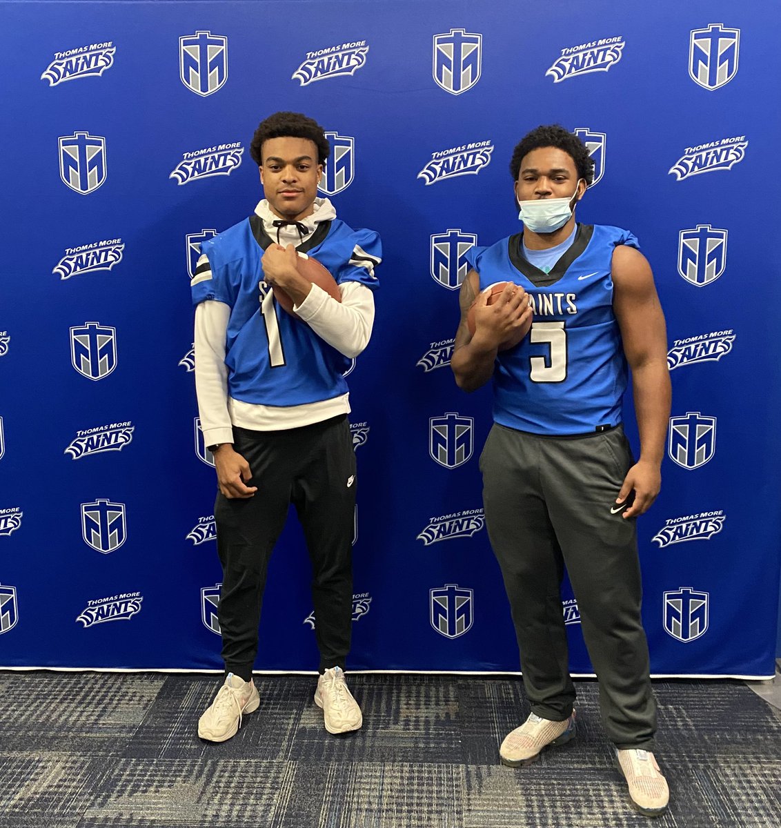 IshmaelMoss's tweet photo. Thanks Coach @TMUCoach_Fisher for the invite. Me and @JshBryant05 had fun. @TMU_Football https://t.co/sdjB5GTSmu