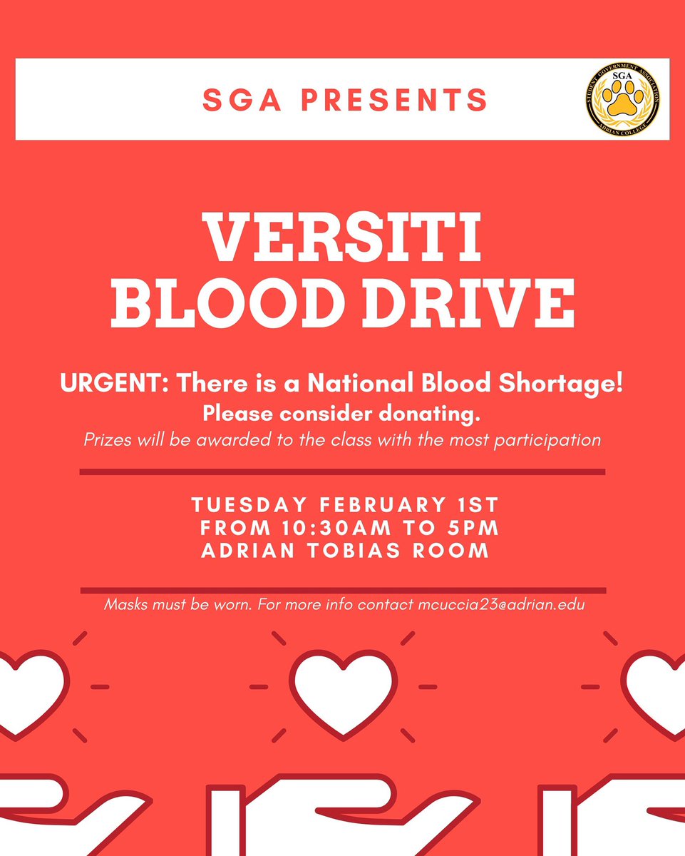 We are getting so excited for our first blood drive of the semester! Make sure you sign up to donate, link in email. #givebloodsavelives #donate #GDTBAB