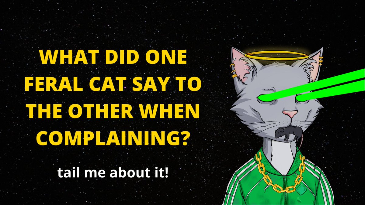 FeralCatClubNFT's tweet image. Good morning #FeralCatClub!!

Join the #whitelist!

1⃣ Follow @FeralCatClubNFT 
2⃣ Fill out the google form! forms.gle/E1WQCgZ7H4D691…
3⃣ Invite 5 members to #discord! discord.gg/cBeREHd7t4

Complete these steps and you are guaranteed a #whitelist spot as well as random #airdrops