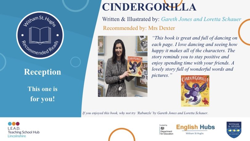 Witham St Hughs Academy (@wshacademy) on Twitter photo This week’s #withamrecommendedreads comes from Mrs Dexter for our Foundation Stage pupils and their families 📚💙#teamwitham
<a href="/WSHEnglishHub/">Witham St Hughs English Hub</a> <a href="/WSHBehaviourHub/">WSHBehaviourHub</a> <a href="/LEADTSHub/">L.E.A.D. Professional Development</a> <a href="/LEADAcadTrust/">L.E.A.D. Academy Trust</a> This week’s #withamrecommendedreads comes from Mrs Dexter for our Foundation Stage pupils and their families 📚💙#teamwitham
<a href="/WSHEnglishHub/">Witham St Hughs English Hub</a> <a href="/WSHBehaviourHub/">WSHBehaviourHub</a> <a href="/LEADTSHub/">L.E.A.D. Professional Development</a> <a href="/LEADAcadTrust/">L.E.A.D. Academy Trust</a>