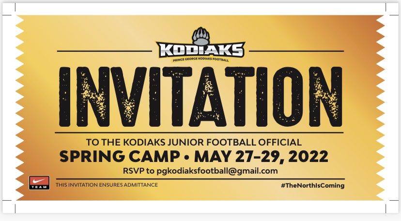 SherwinGozali's tweet photo. Excited and Honoured to have received an invitation to @PGKodiaks Spring Camp!🐻🏈 @Mr_Raymond25 @Kodiaks_GM @kodiakcoachsean https://t.co/tNie0RlIbV