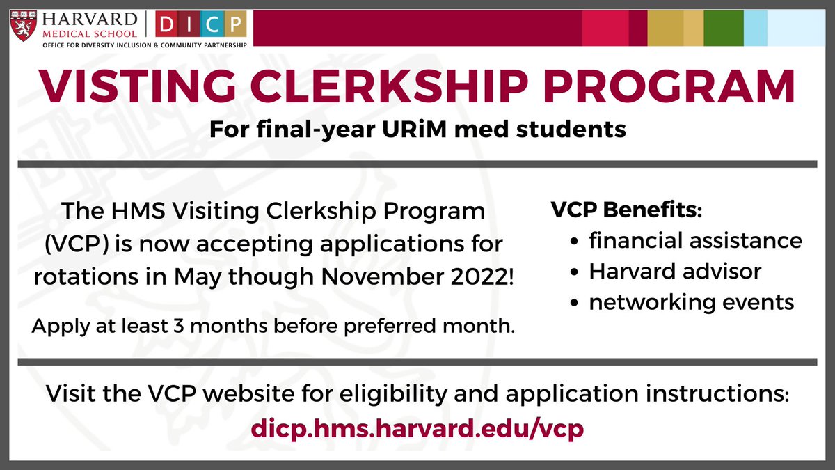 HMS Visiting Clerkship Program tweet media