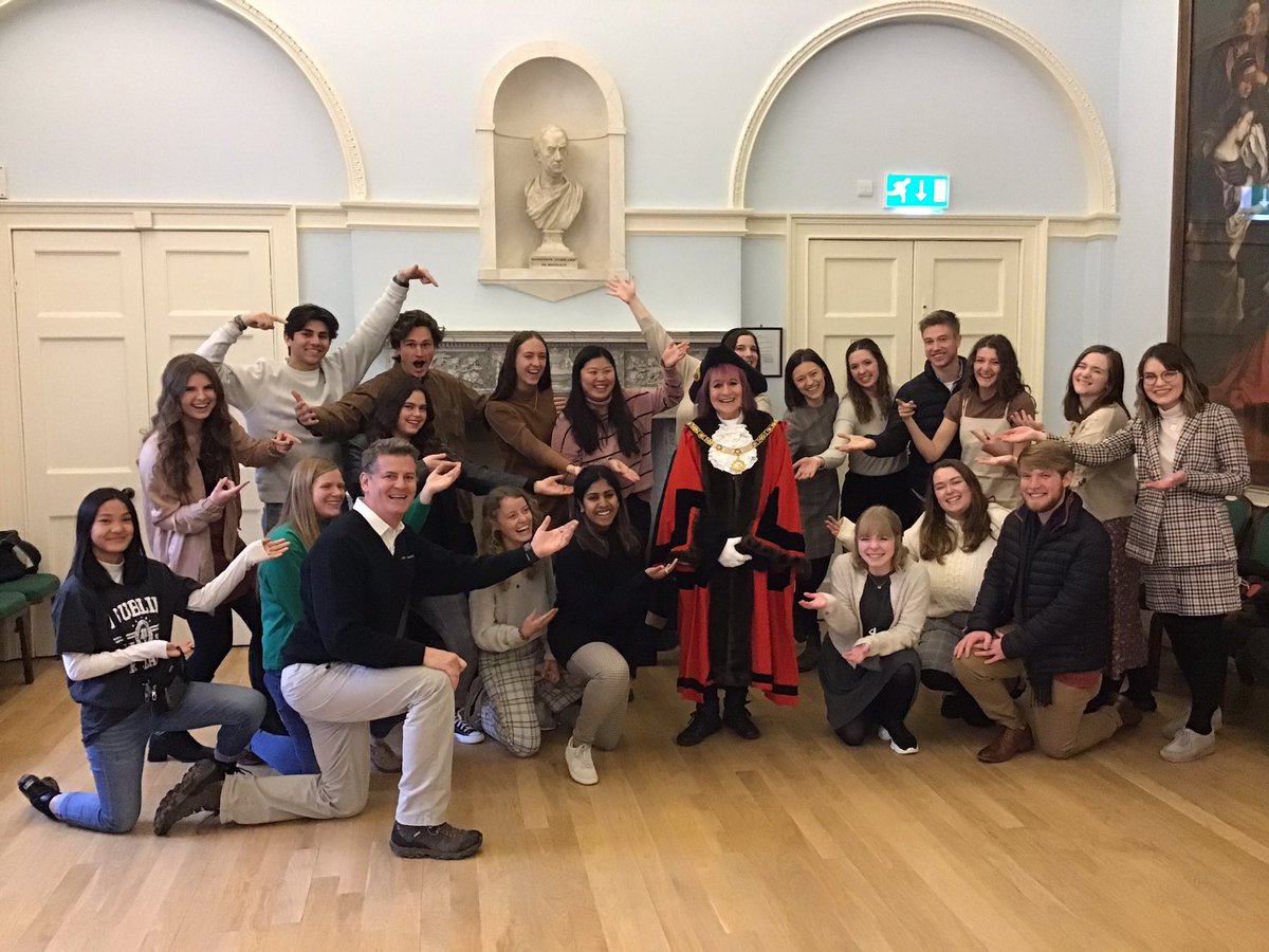 Tues 25 Jan: Hosted Civic Reception for students from Lee University Cleveland Tennessee. Such an enjoyable time chatting with the group-lots of facts, fun &amp; laughter. They SO love our heritage esp. the architecture. Thanks to Stephen Bird 4 arranging this &amp; his excellent talks.