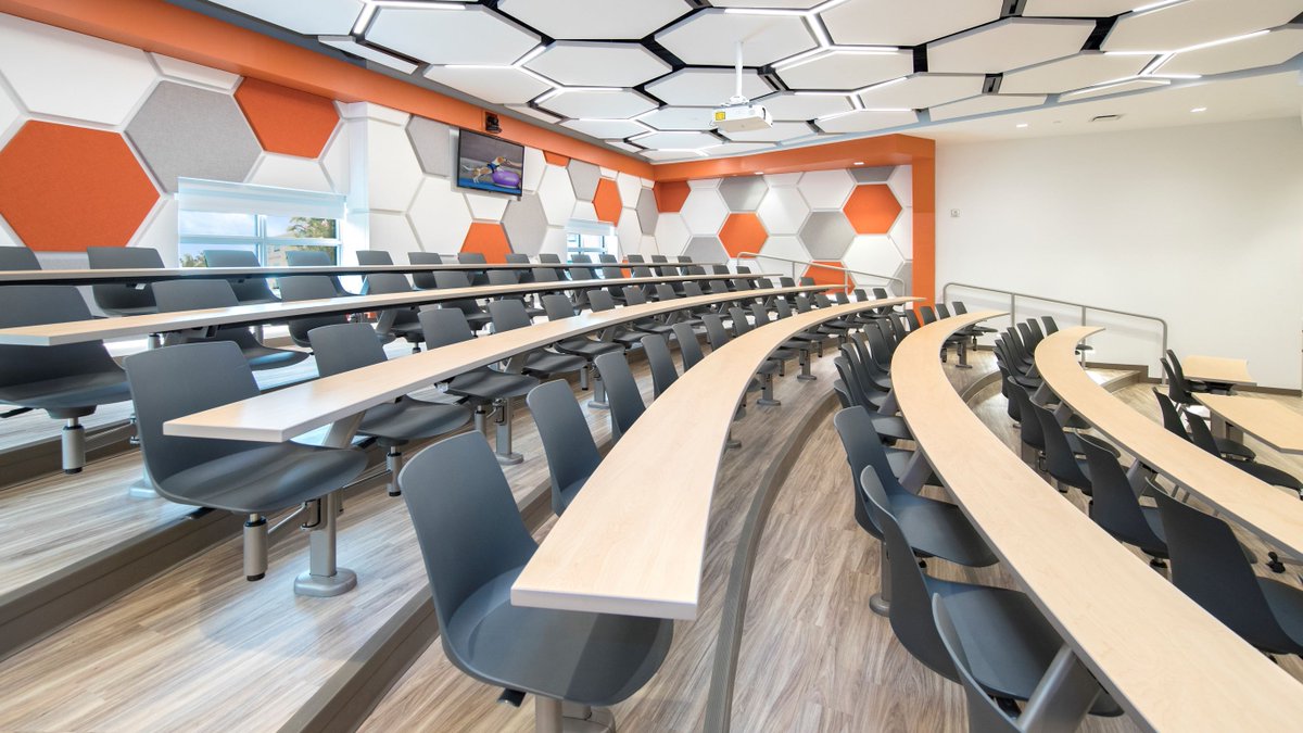 Check out our latest case study featuring Coral Springs Animal Hospital, designed by Ditman Architecture and incorporating 86 positions of M60 Swing Away + Gnosi Chairs.

#lecturehallseating #lecturehalldesign #furnituredesign