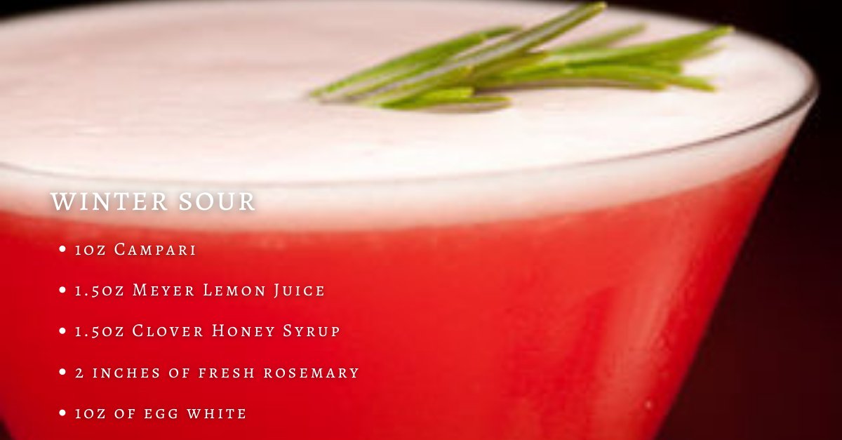 Our Winter Sour is the perfect cold-weather drink! Want to know how to make it?! Head over to our Facebook for the full recipe! 

#ElixirToGo #Cocktails #HappyHour bit.ly/2EC0vyI