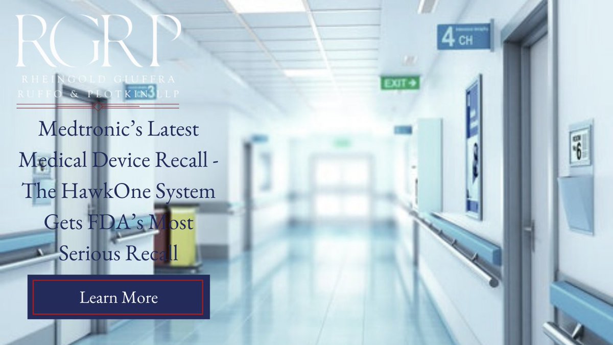 Medtronic has logged another Class I medical device recall - the FDA’s most serious type of recall - after reports of its HawkOne system causing various injuries. Click here to read more: rheingoldlaw.com/blog/2022/janu…
#medtronic #medicaldevice #law