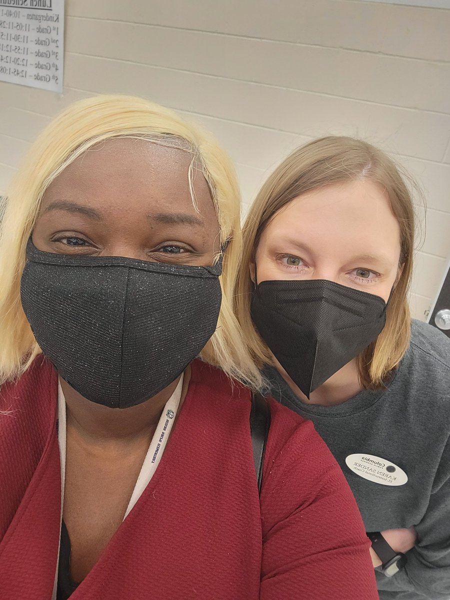 One of my most favorite people came to  help support lunch/recess at BEU today!