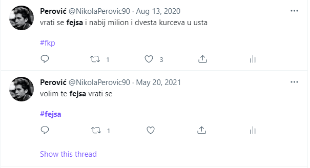 Perovic90's tweet photo. od 2020 kukam

profilnu na linkedinu menjam u svoju sliku sa ljubomirom

#fejsa https://t.co/GxS3T7W87E