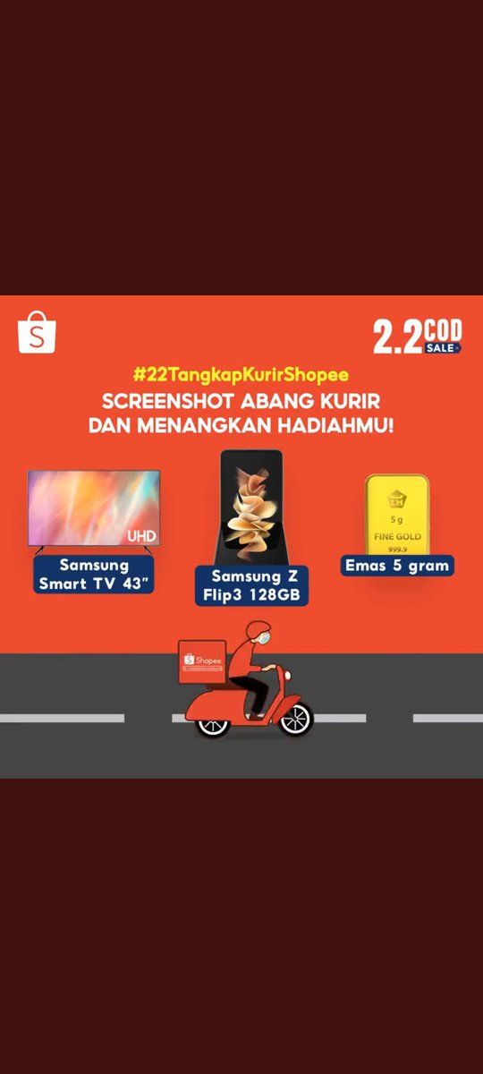 addeliahastani's tweet photo. @ShopeeID Sekali percobaan bgttt iniiiii
#22TangkapKurirShopee https://t.co/7pskEKQV0a