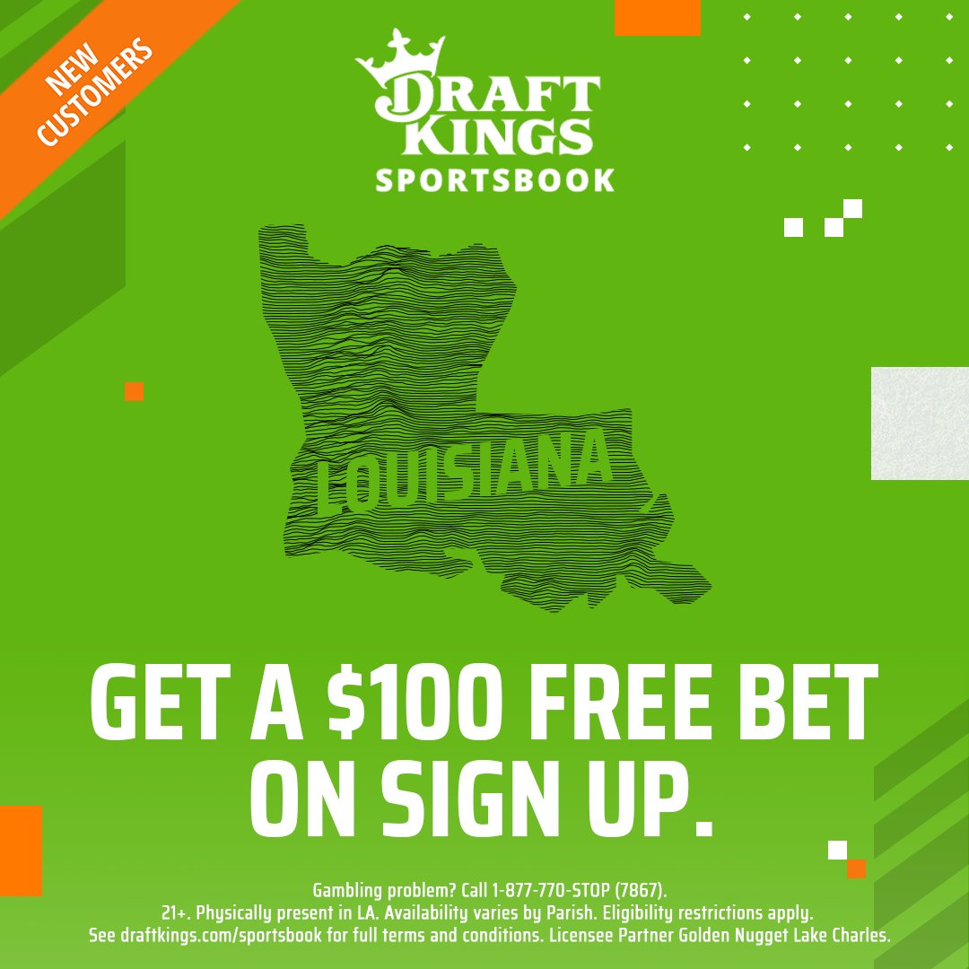 DKSports's tweet photo. Louisiana, we'll see you Friday morning 👀

Download the app now: https://t.co/DXDgh5Bn1a https://t.co/WLgXbde1YP