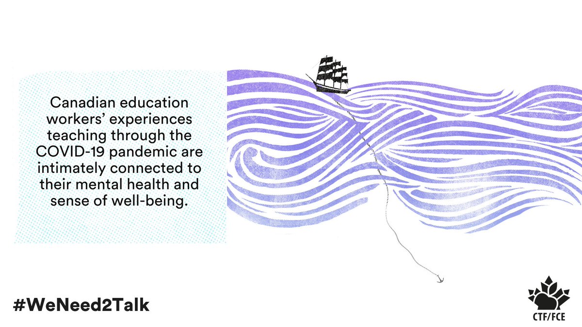 CTFFCE's tweet photo. Teachers and education workers across the country are at a breaking point.
They need support and changes for their mental health and well-being.
We need a national response to this national crisis.
Read the report to learn more➡️ https://t.co/ufW9J4k4dw
#WeNeed2Talk
6/6 https://t.co/oRS0qxmY5w