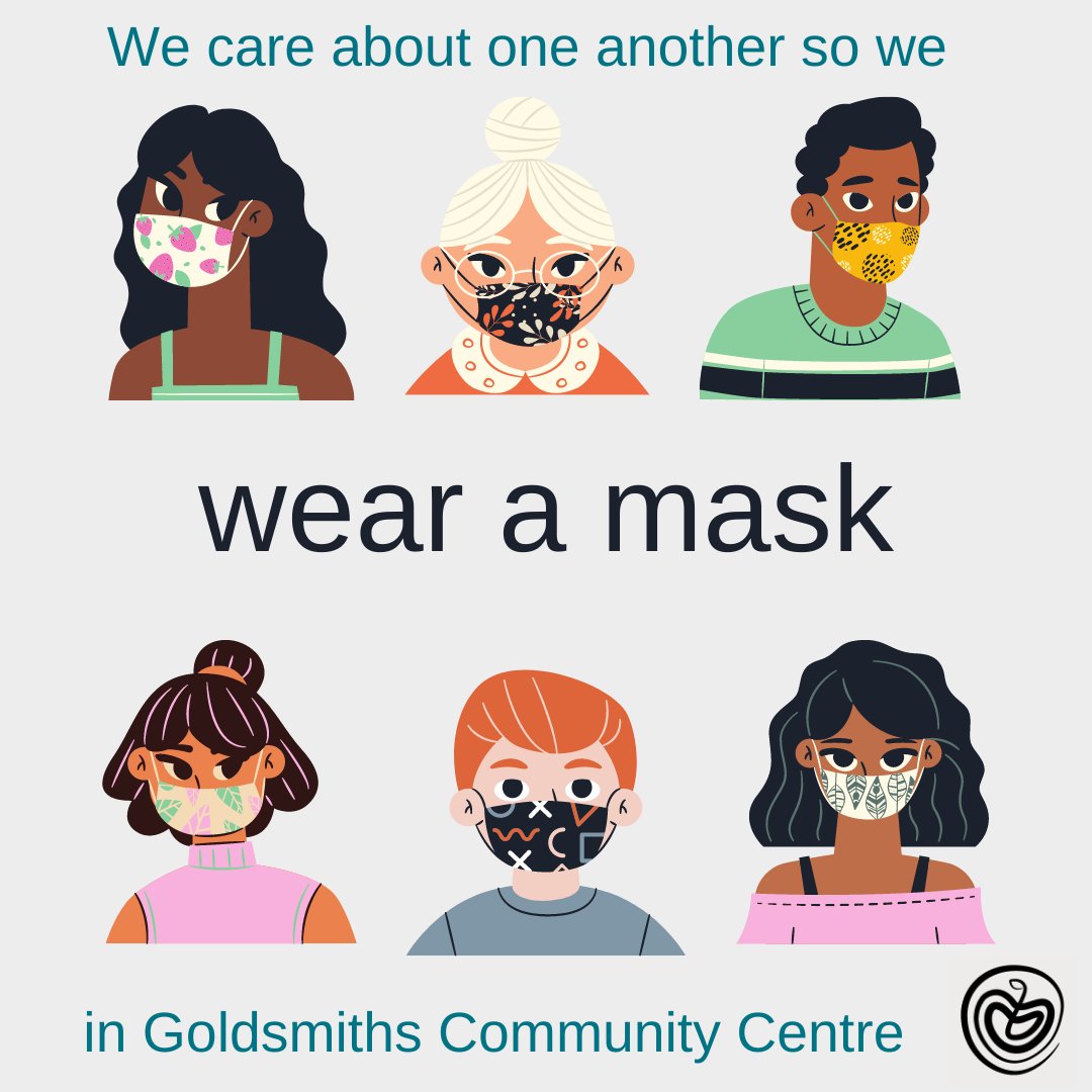 A reminder to all visitors to the centre.  National restrictions may be changing but, as a community centre, we want to continue to do our best to help #stopthespread and keep one another safe. Please #WearAMask in all our indoor communal spaces, including corridors.