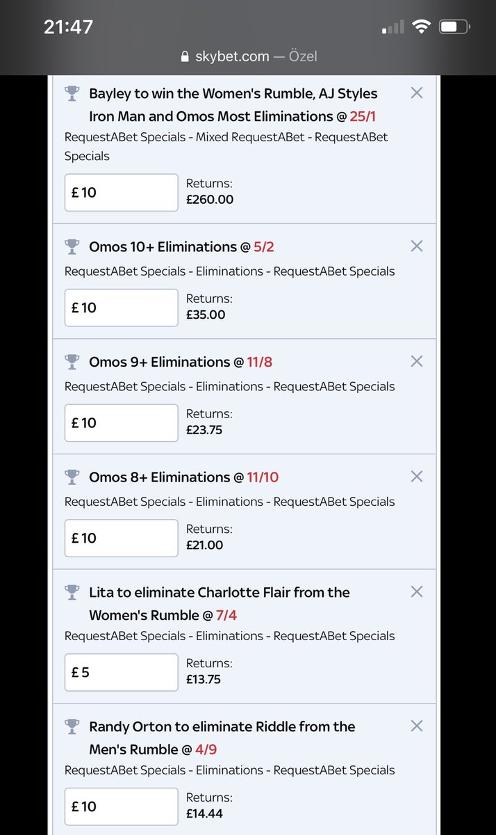 TheLukenaticOne's tweet photo. #RoyalRumble  Betting For 1206$ From SkyBet V.3 https://t.co/K4318sctWf