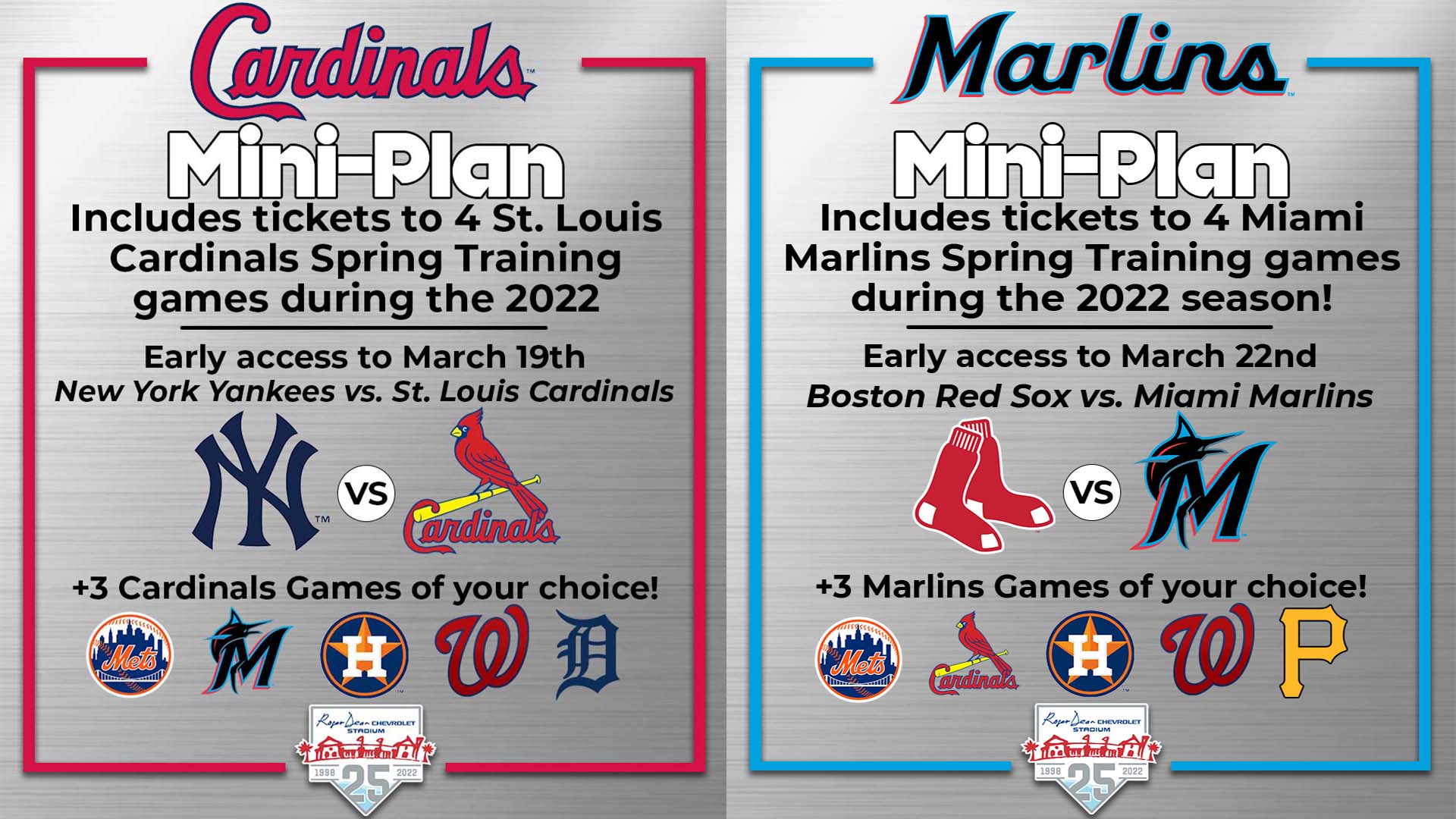 Cardinals Spring Training 2022 Schedule Roger Dean Chevrolet Stadium (@Rdcstadium) / Twitter