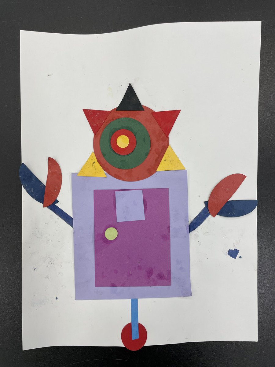 ArtAlderman's tweet photo. Cute little kindergarten shape monsters @AldermanEagles @NhcsArts https://t.co/Qj5MUqAIAo
