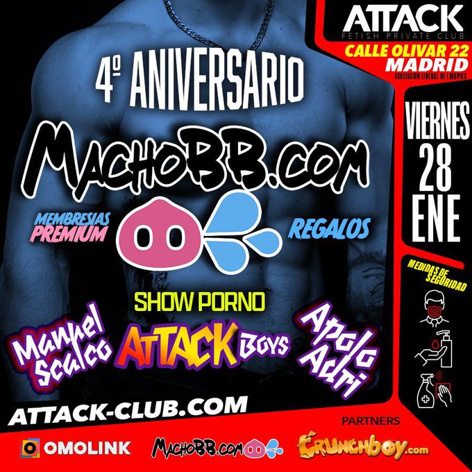 Esta semana celebramos por todo lo alto el 4? aniversario de @machobbcom  con tres fiestas, una de ellas