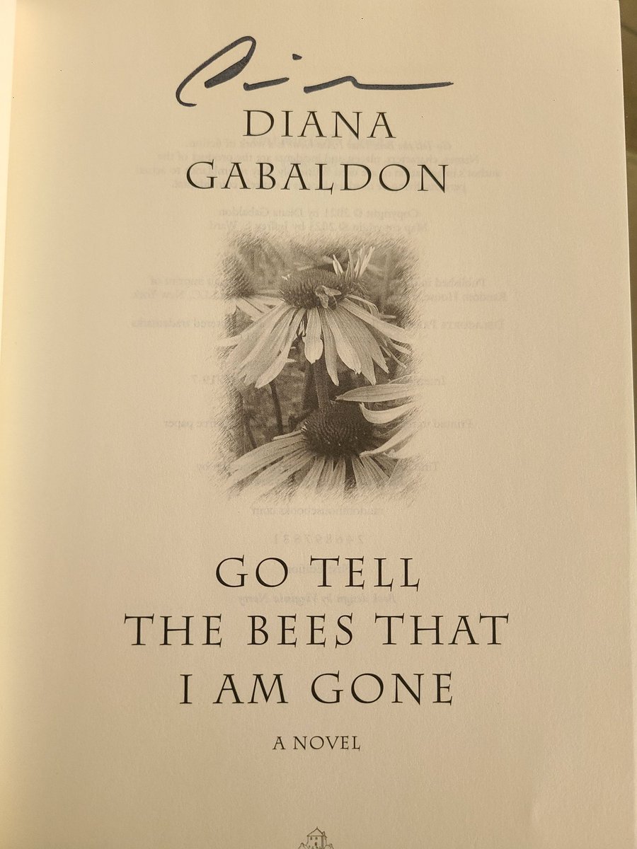 rayecjay's tweet image. Just got my signed copy of "Go Tell the Bees That I Am Gone" from @poisonedpen @Writer_DG