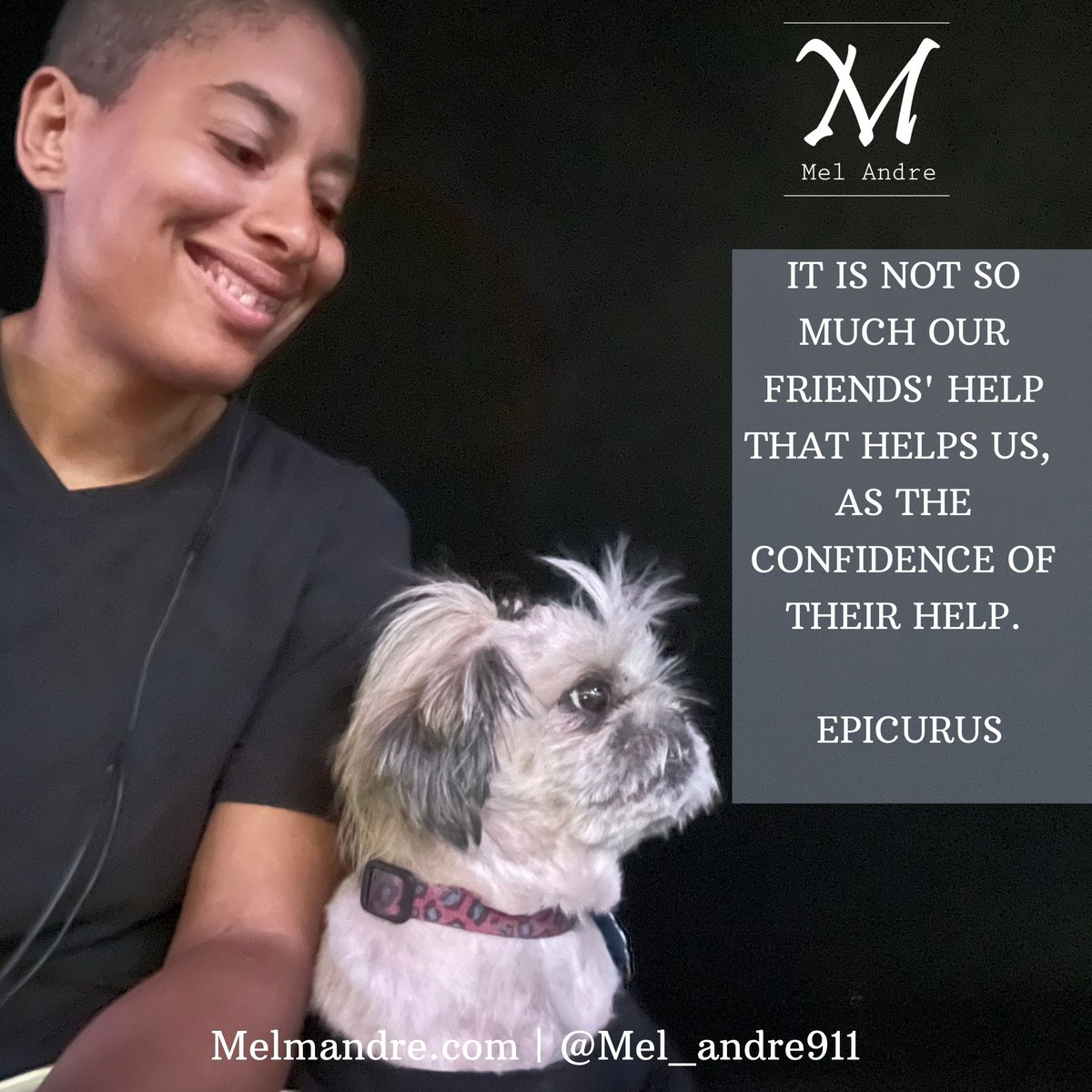 Mel_Andre911's tweet photo. It is not so much our friends' help that helps us, 
as the confidence of their help.

 Epicurus
#confidence #Motivation #WednesdayMotivation https://t.co/gkYunWh631