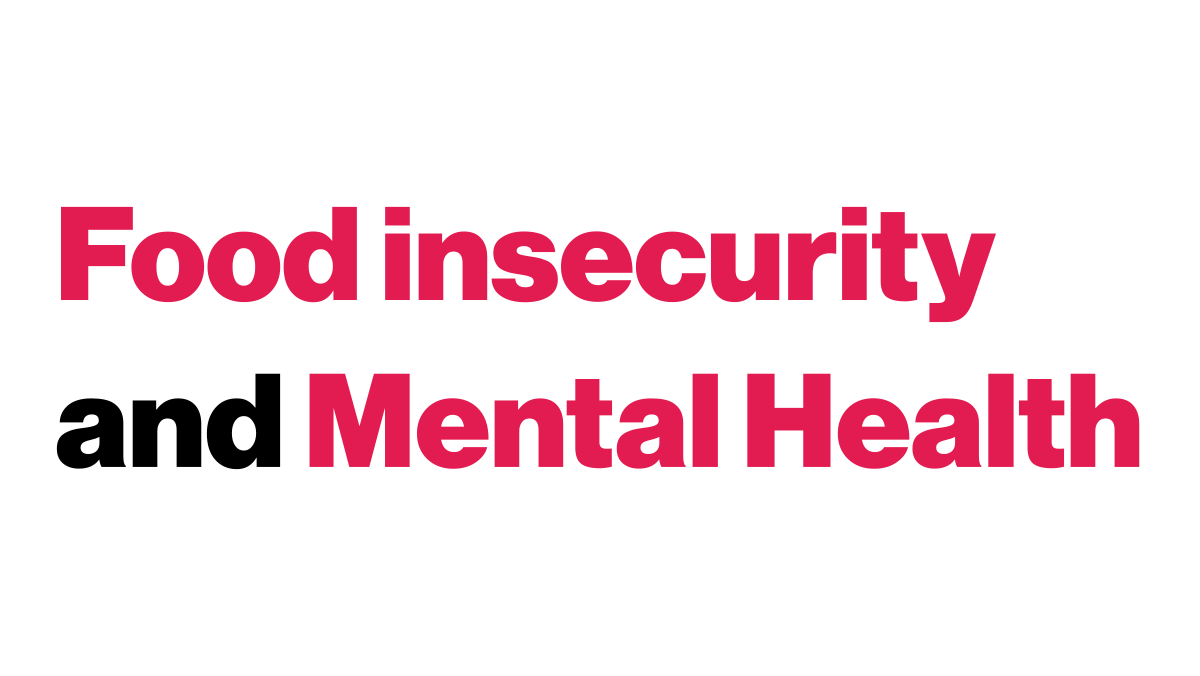 #FoodInsecurity and #MentalHealth are tightly intertwined. The risk of adverse mental health outcomes increases with worsening food insecurity. Discussions on addressing mental health must include policy interventions to reduce food insecurity. 

Thread on Cdn findings📈🧵(1/5)