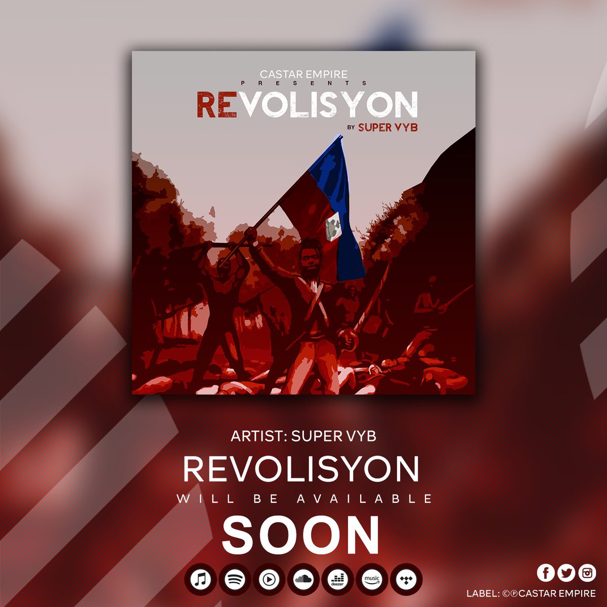 CastarEmpire's tweet photo. Revolisyon 📀 New Single of @supervyb will be available SOON. https://t.co/DW5hC2yWvh