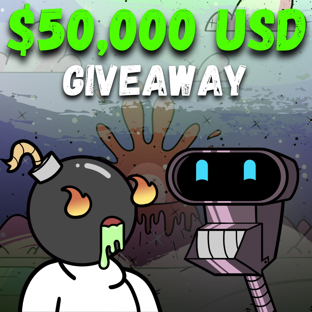 🎉$50,000 GIVEAWAY🎉

We will be giving 50,000 dollars to one lucky winner after our mint.💰

To enter follow the link below and share with your friends to increase your entries! 👇sweepwidget.com/view/47111-icw…

#nftgames #NFTartists #SolanaGiveaway #NFTgiveaway #SolanaNFTs #Giveaway