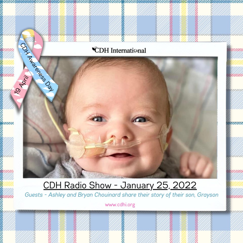 Ashley and Brian Chouinard on This Week's CDH Radio Show, cdhradio.org

Tune in at blogtalkradio.com/cdh/2022/01/25…

#cdhawareness # #cdhpatient #patientadvocacy #raredisease #pediatricsurgery #cdhinternational #cdhresearch #charity #cdh #cdhsupport #cdhcharity #cherubs