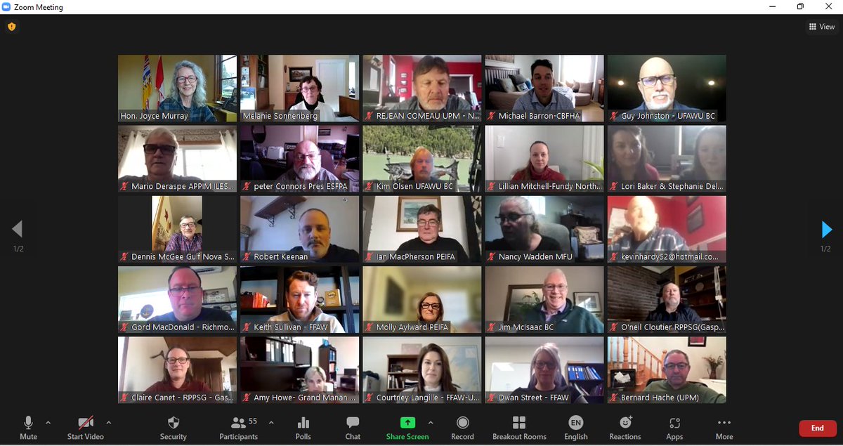 FishIndependent's tweet image. Day 2 of our Annual Meeting wrapped up with closing remarks from Fisheries Minister @JoyceMurray. Thanks so much for joining us to talk about the importance of independent owner operator fisheries. @upmmfu @FFAW_Unifor @FundyNorth @CountyInshore  @cblobsters @PEIFishAssoc