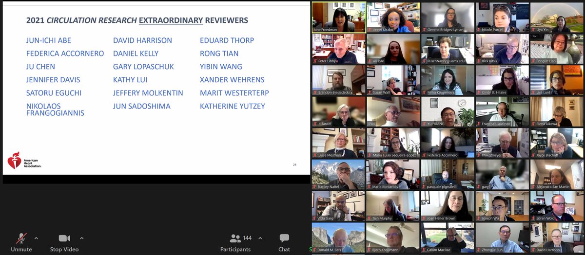 Thanks indeed to our @CircRes Extraordinary Reviewers including Dr. David Harrison @VUMC_Medicine @VUMCClinPharm @VUMChealth @VUMCKidney @VUMC_heart! Recognized at the annual editorial board meeting.