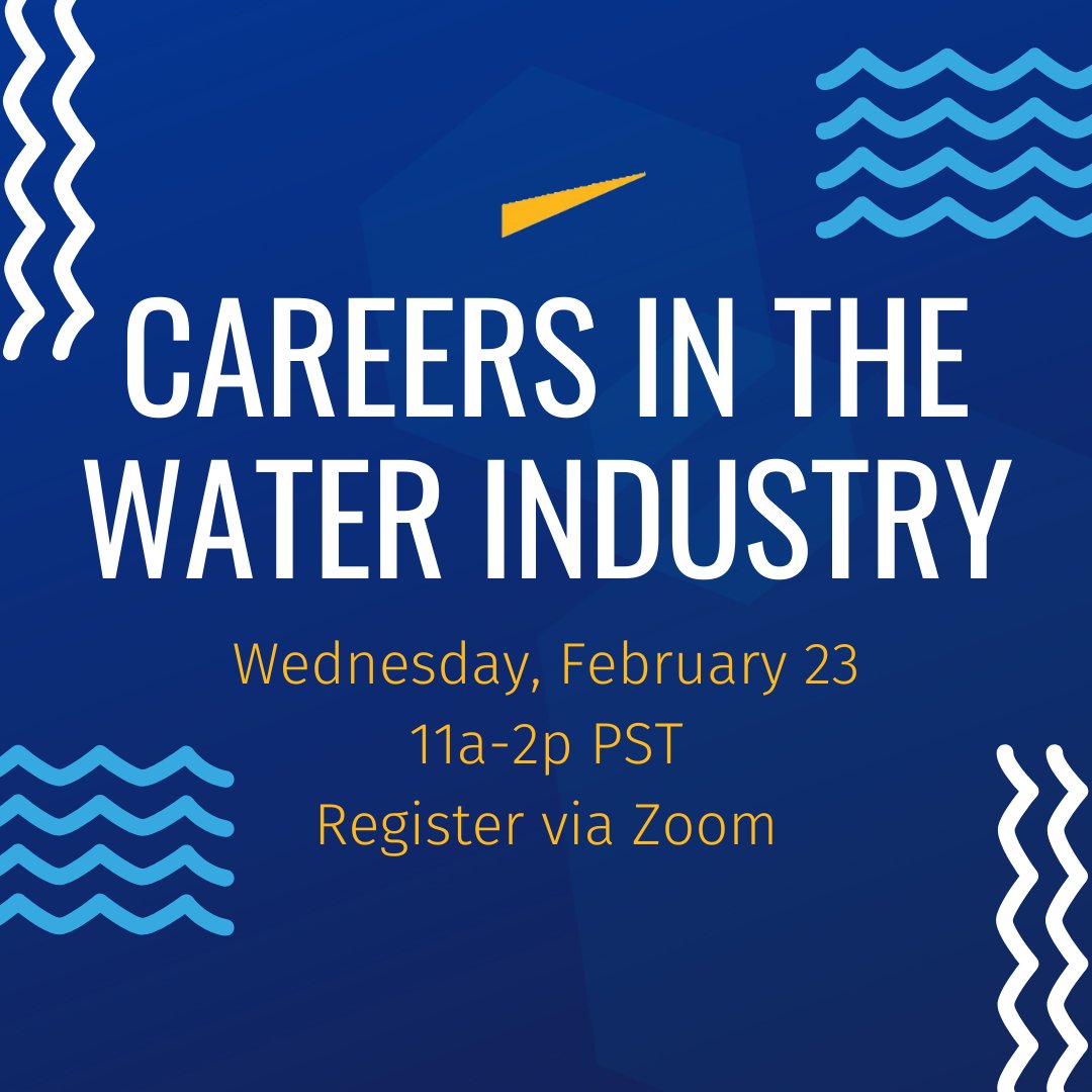SAVE THE DATE! 
We are excited to bring back "Careers in the Water industry" on Wednesday, February 23rd from 11a-2p in partnership with Inland Empire Utilities Agency. 
#UCR #UCRiverside #UCRCareerCenter #HireHighlanders