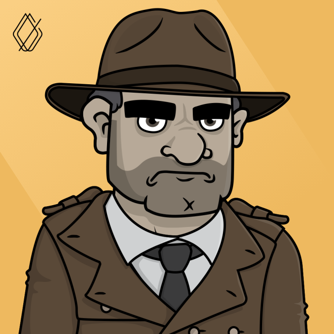 This one is the OG: the Original Gangster. This is the first member that joined the High Crime Society a long time ago. 🕵️

#HighCrimeSociety #NFTs