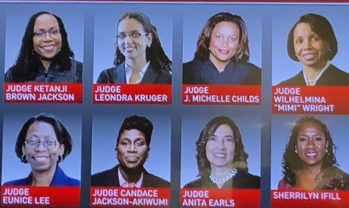 .<a href="/POTUS/">President Donald J. Trump</a> committed to appointing a Black woman to SCOTUS, if the opportunity arose. The time is here. These are some of the potential nominees. I’m looking forward to seeing history made, and another glass ceiling shattered by a qualified woman of color. REPRESENTATION MATTERS!