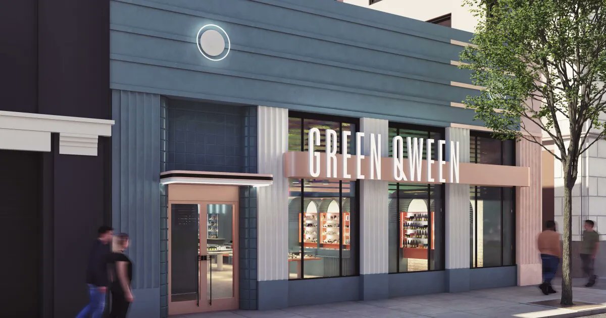 LAist's tweet photo. Green Qween, one of the first queer-owned and focused cannabis dispensaries in the state, is finally allowed to open in Los Angeles. https://t.co/AwiBhvZ1Si https://t.co/jLQ29tg2mq
