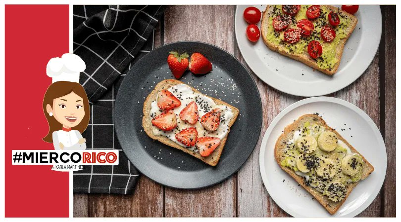 Mis amores ¿Han sentido que les falta tiempo para desayunar y mejor deciden dejarlo pasar?, en el #Miercorico de hoy les tengo la solución.😀 DA CLICK PARA VER LA RECETA: bit.ly/desayuno-5-min… #pantostado #cookingtime #cook #panconmiel #desayunasano