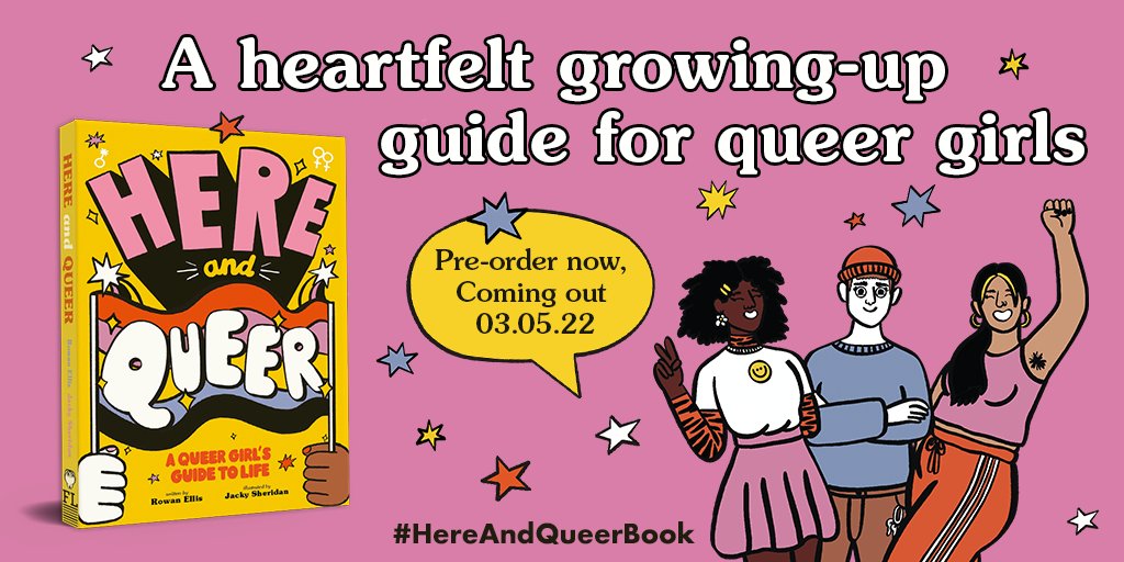 🌈 BIG ANNOUNCEMENT TIME! 🌈

I wrote a book! 😭✌️

#HereAndQueerBook is the queer girl's guide to life I needed when I was a teenager - coming out (no pun intended) 3rd May 2022!

Pre-order here to be the first to read: smarturl.it/HereAndQueer